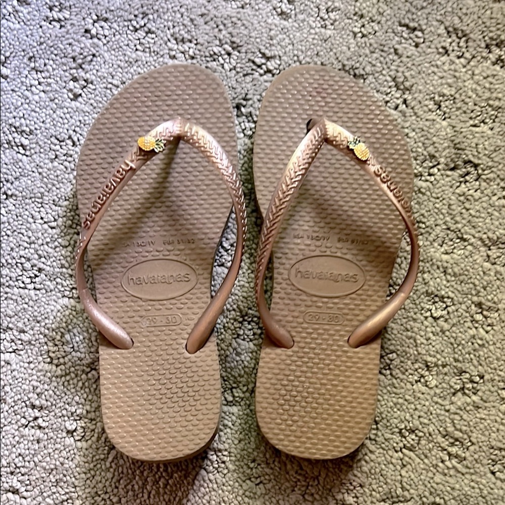 Havaianas Tan Flip Flops